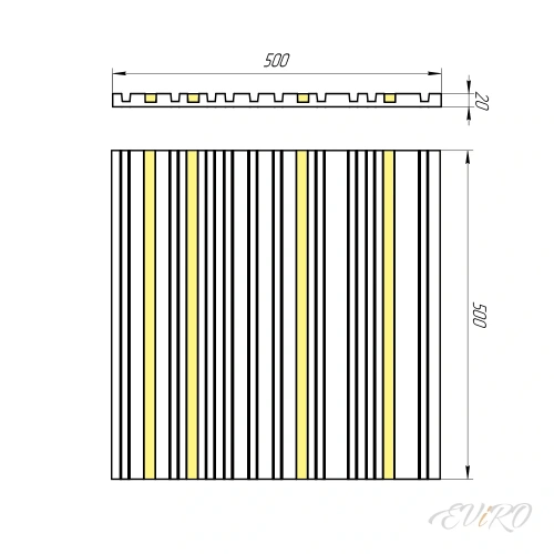 Стеновые 3 д панели купить Barcode + LED